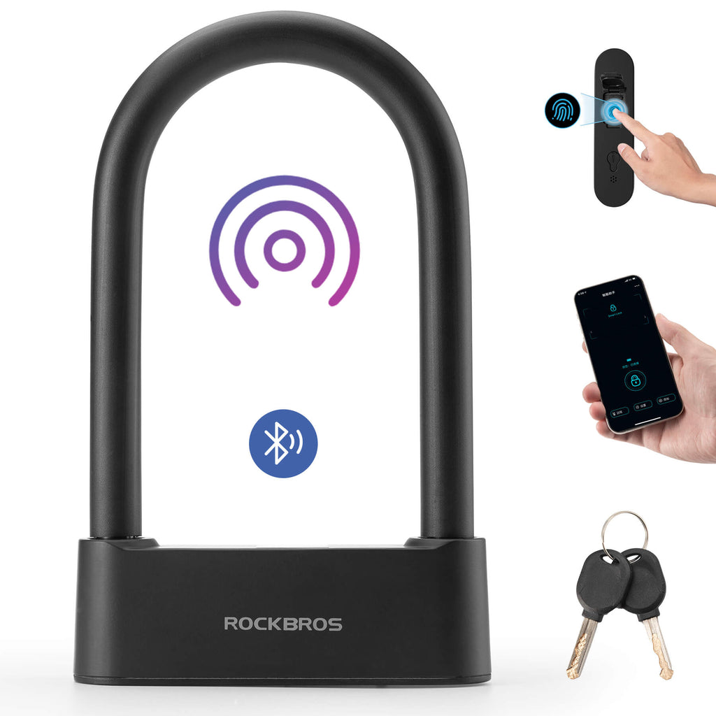 Smart Bluetooth Fingerprint U Lock ROCKBROS US