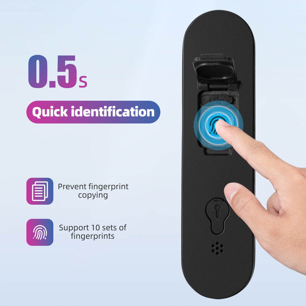 Smart Bluetooth Fingerprint U Lock ROCKBROS US