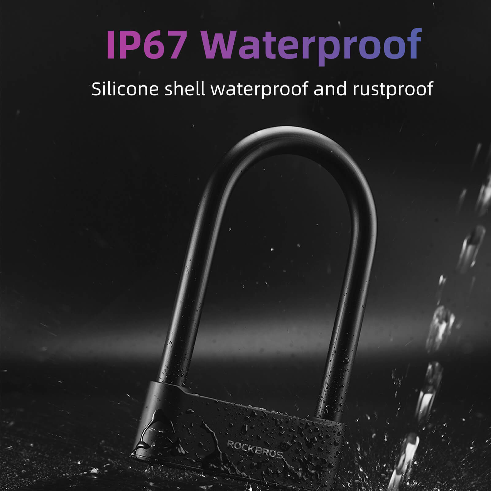 Smart Bluetooth Fingerprint U Lock ROCKBROS US