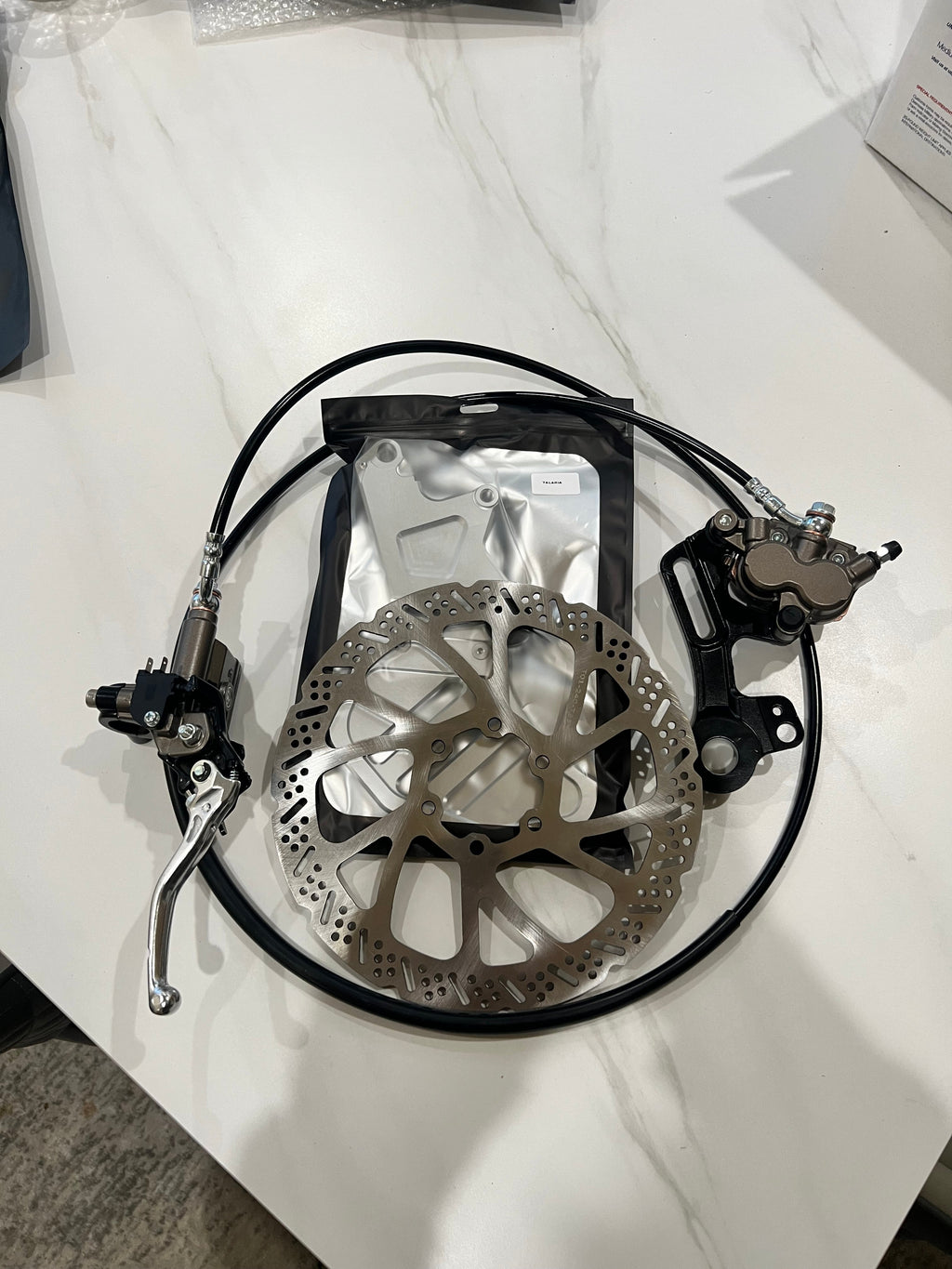 Talaria XXX/MX3/MX4 Rear Moto Brake Kit — Single Caliper Emoto Flux