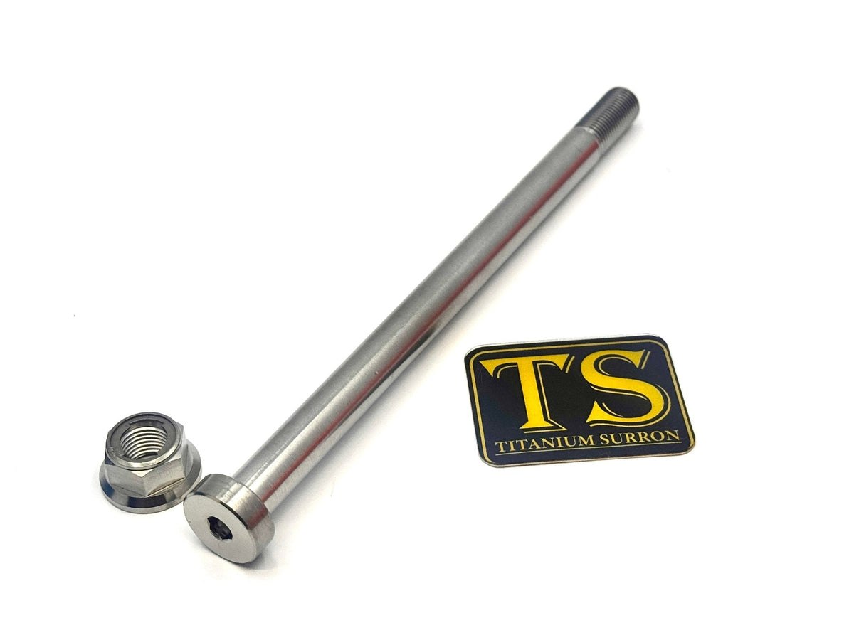 Titanium Rear Axle and Nut - Surron LBX Titanium Surron