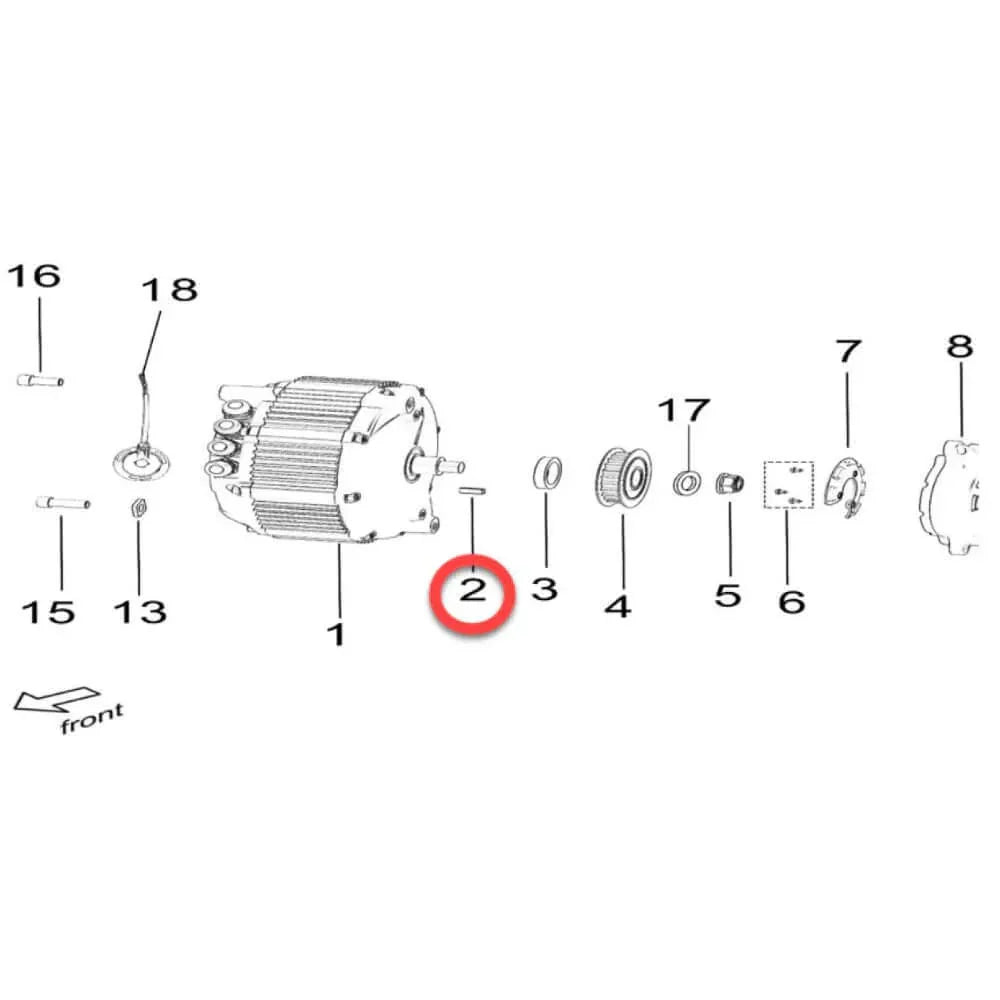 Surron Motor Woodruff Key FactoryZ