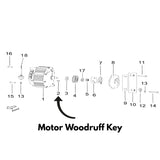 Surron Motor Woodruff Key FactoryZ