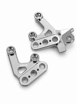 Chrome Silver Foot Peg Brackets for Sur-Ron Light Bee X & E-Ride Pro – Heavy Duty Upgrade Forged Racing