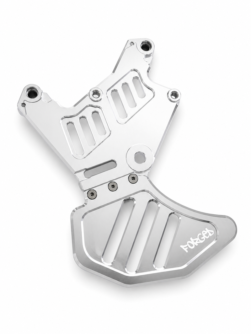 Upgraded Dual Caliper Mount + Rotor Guard for Sur Ron, Talaria & Segway | Heavy Duty Metal Forged Racing