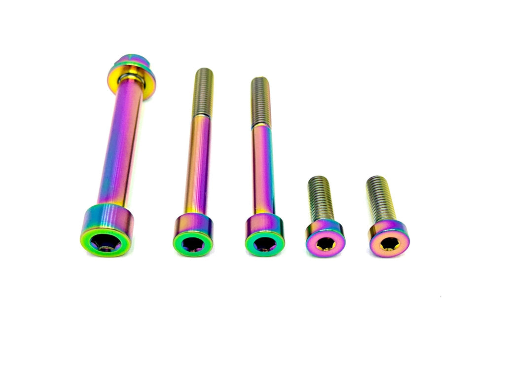 Talaria MX3, MX4 6 Piece Custom Motor / Gearbox Titanium Kit - Riot Racing