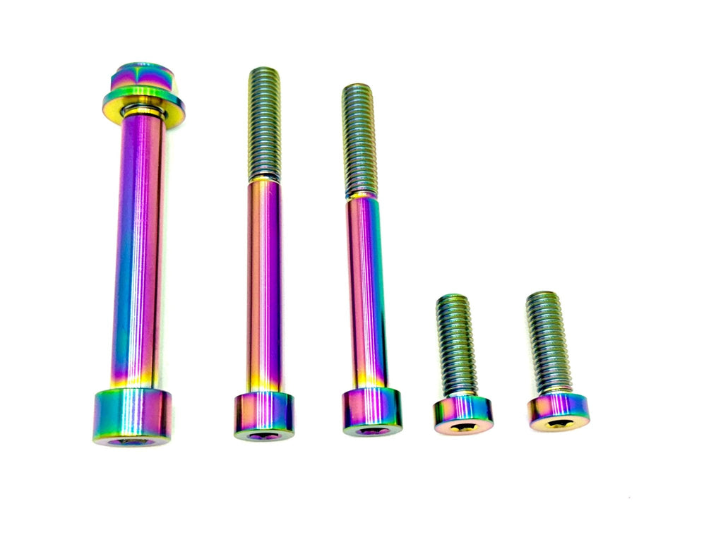 Talaria MX3, MX4 6 Piece Custom Motor / Gearbox Titanium Kit - Riot Racing