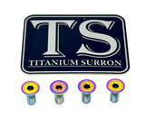Titanium Baja Designs Headlight Cover Plate Bolts (4) Titanium Surron