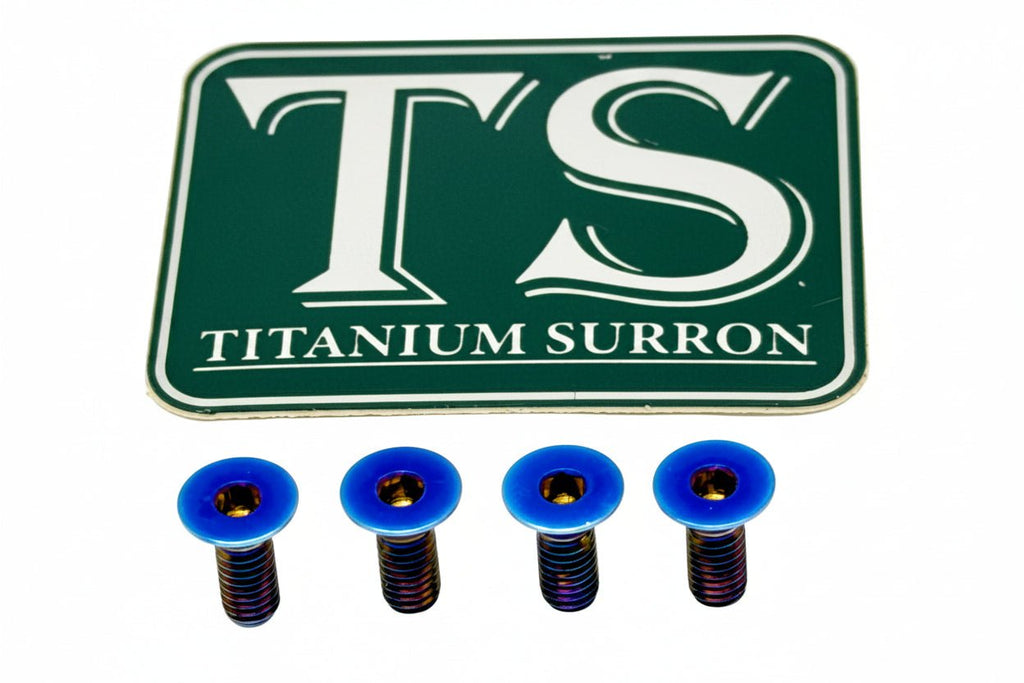 Titanium Baja Designs Headlight Cover Plate Bolts (4) Titanium Surron