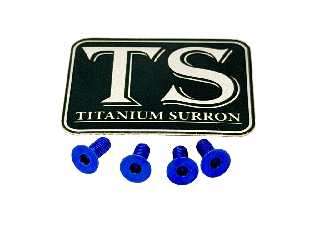 Titanium Baja Designs Headlight Cover Plate Bolts (4) Titanium Surron