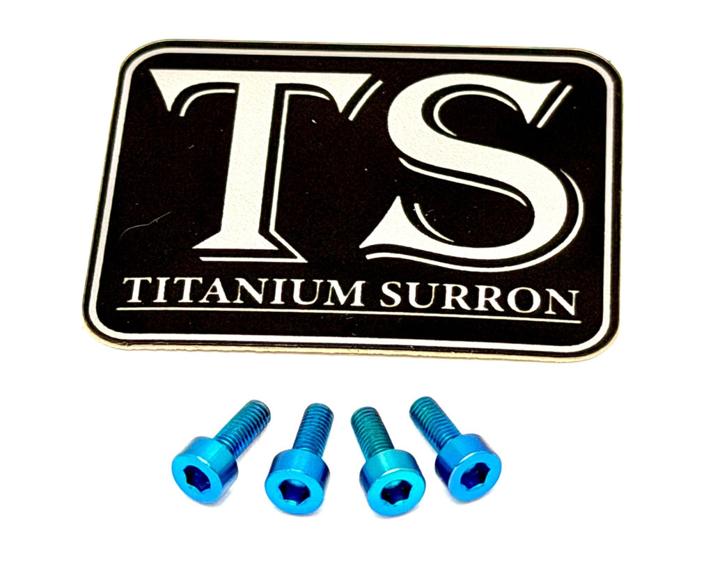 Titanium Baja Designs Headlight Cover Plate Bolts (4) Titanium Surron