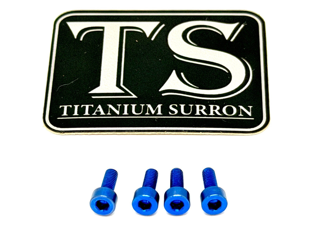 Titanium Baja Designs Headlight Cover Plate Bolts (4) Titanium Surron