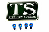 Titanium Baja Designs Headlight Cover Plate Bolts (4) Titanium Surron