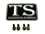 Titanium Baja Designs Headlight Cover Plate Bolts (4) Titanium Surron
