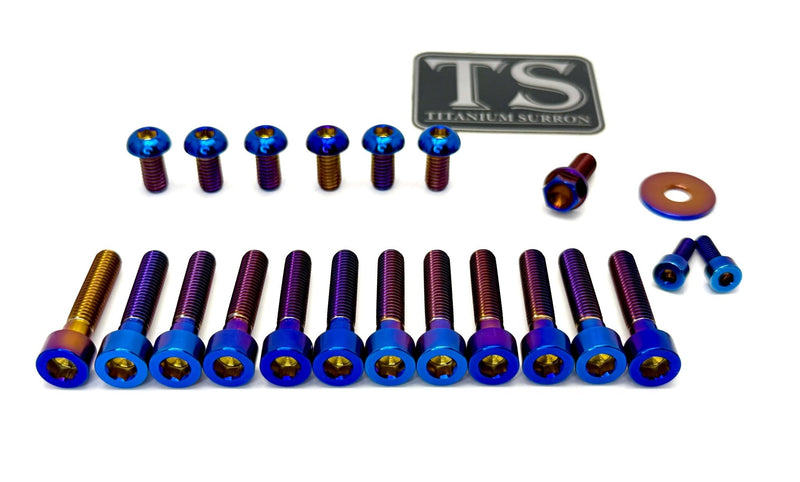 Titanium Bolt Kit for Sirris F43 Fork (22 Pieces) Titanium Surron