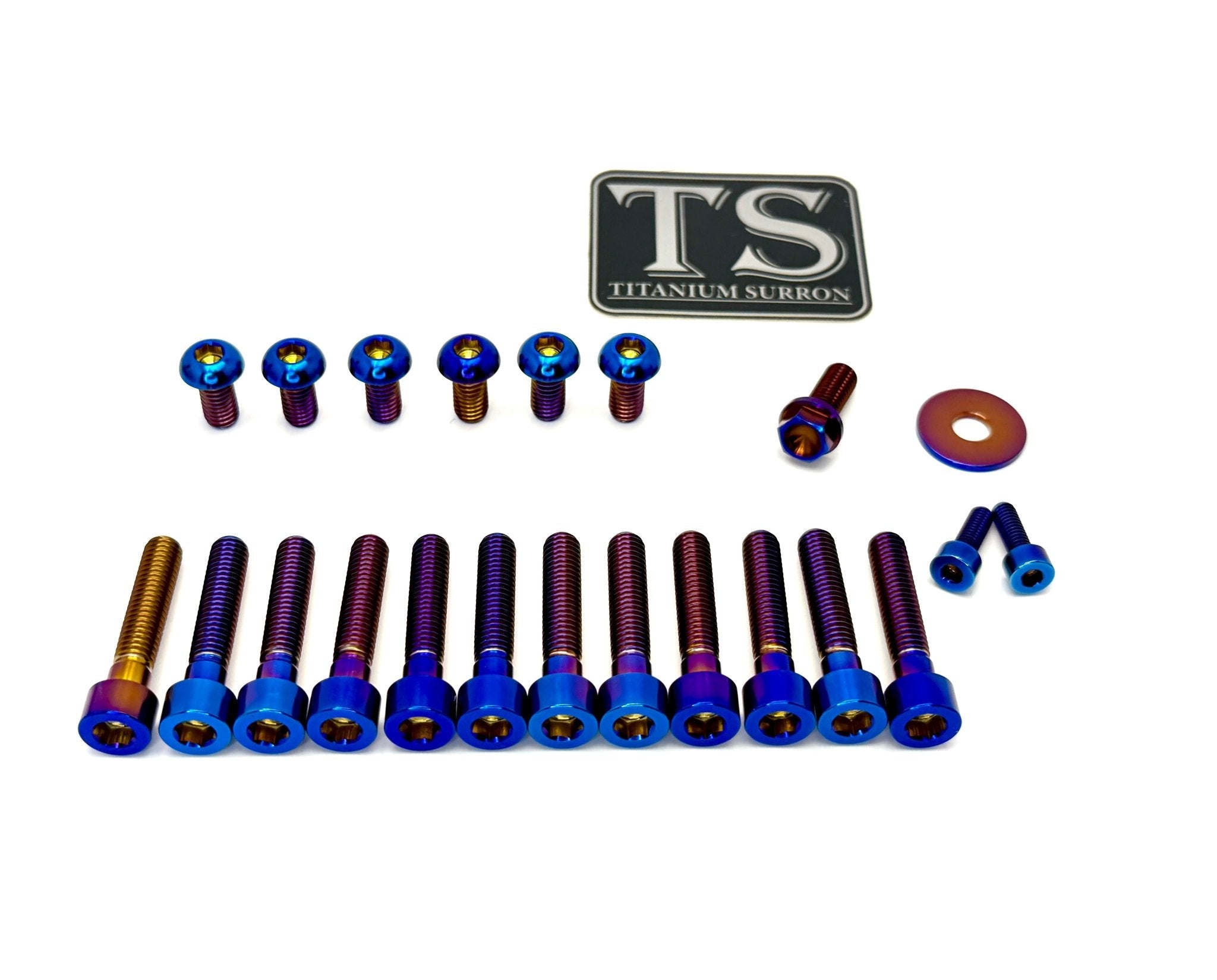 Titanium Bolt Kit for Sirris F43 Fork (22 Pieces) Titanium Surron