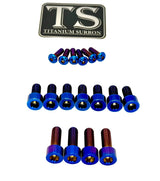 Titanium EXT Ferro Fork Bolt Kits Titanium Surron