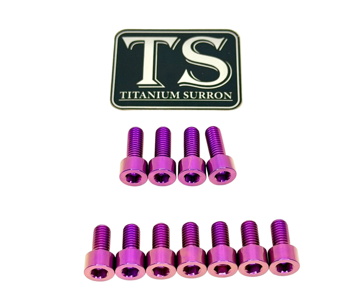 Titanium EXT Ferro Fork Bolt Kits Titanium Surron