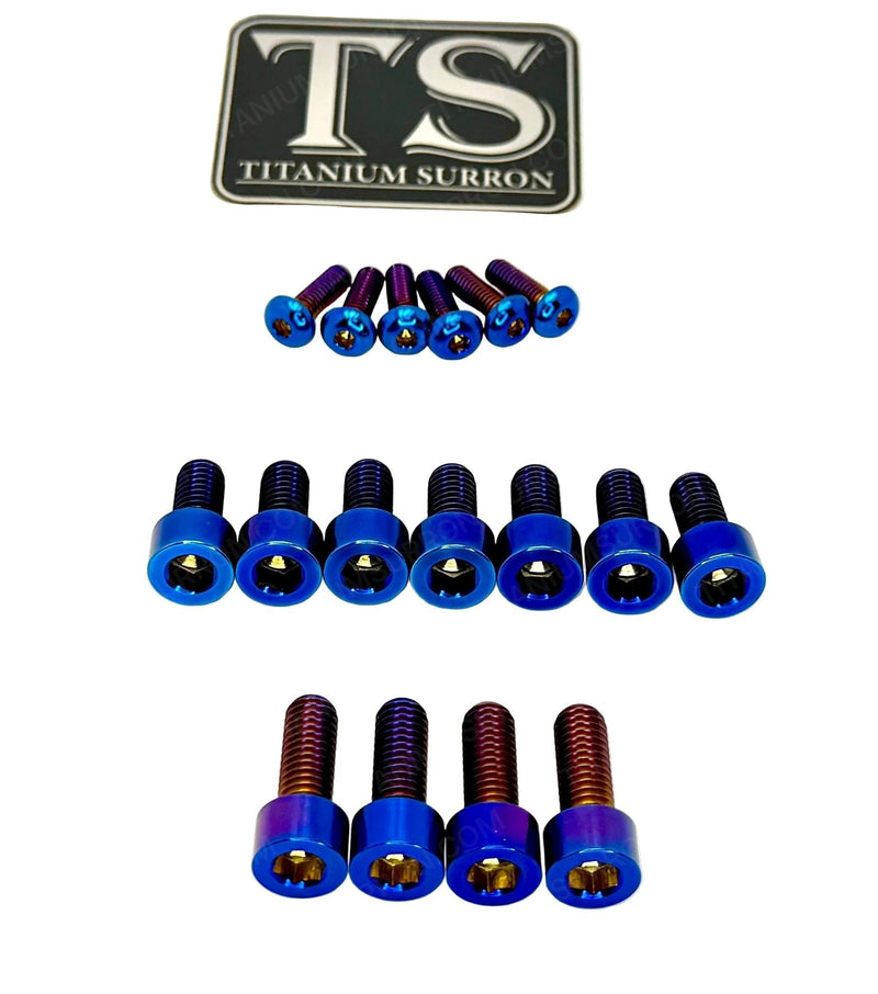 Titanium EXT Ferro Fork Bolt Kits Titanium Surron