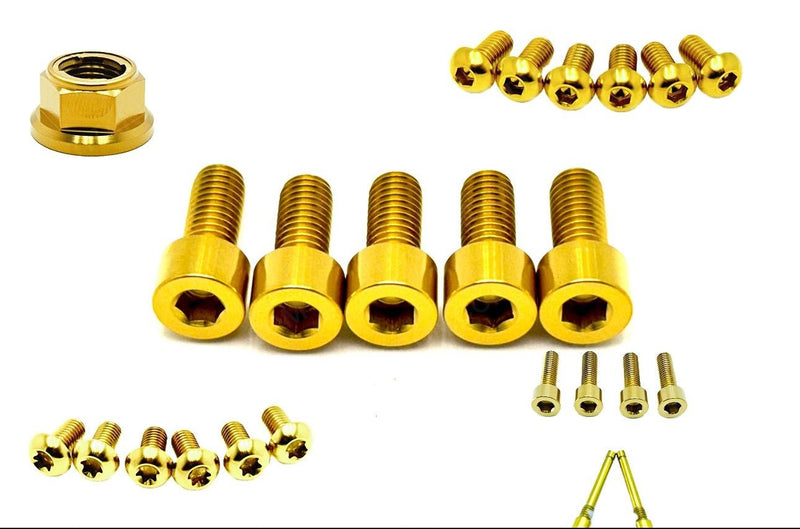 Titanium Front and Rear Wheel Bolt Kit Titanium Surron