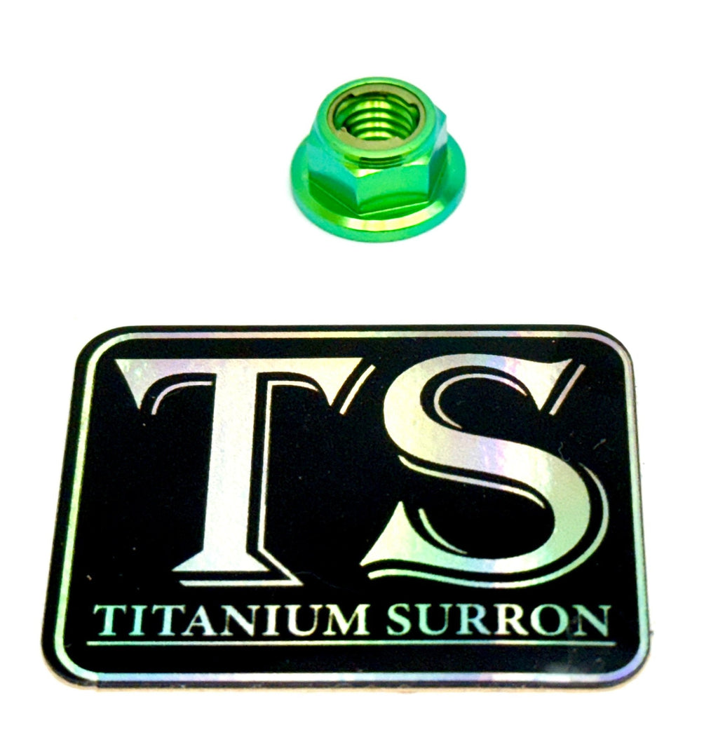Titanium Lock M8 Nut - M8x1.25 - Riot Racing