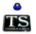 Titanium Lock M8 Nut - M8x1.25 - Riot Racing