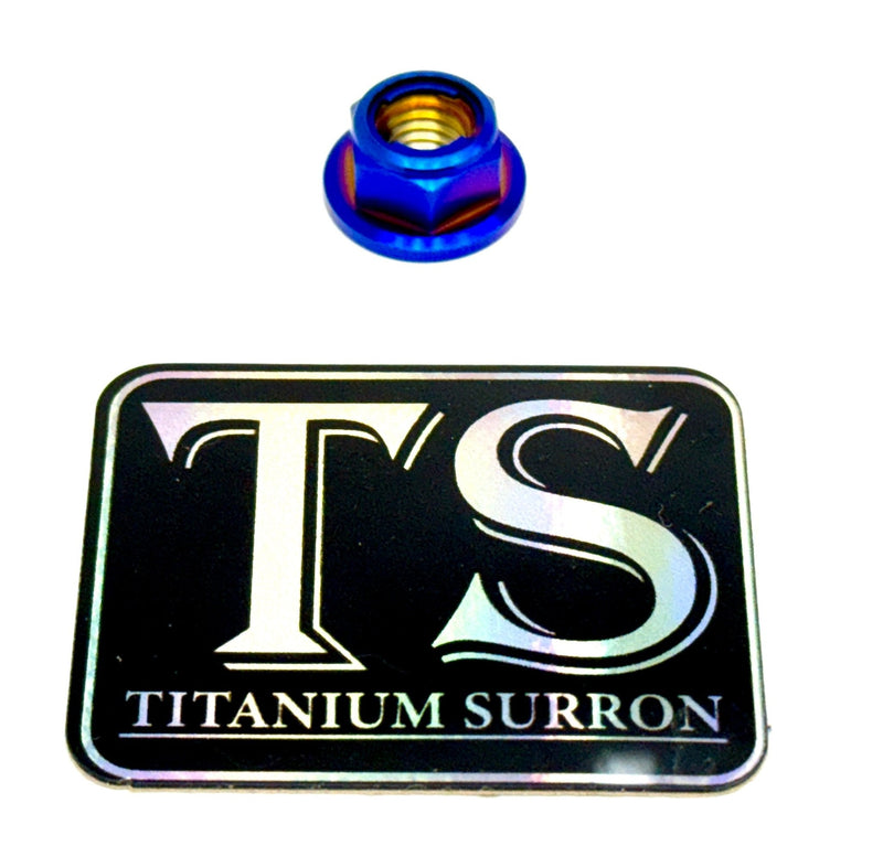 M8 Titanium Grade 5 DIN 6923 Hex Flange Nut Titanium Surron