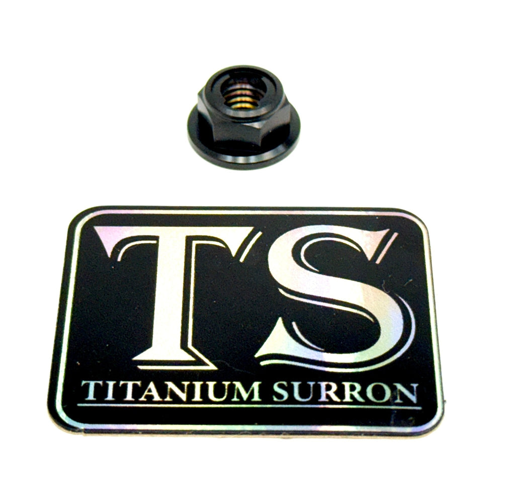 Titanium Lock M8 Nut - M8x1.25 - Riot Racing