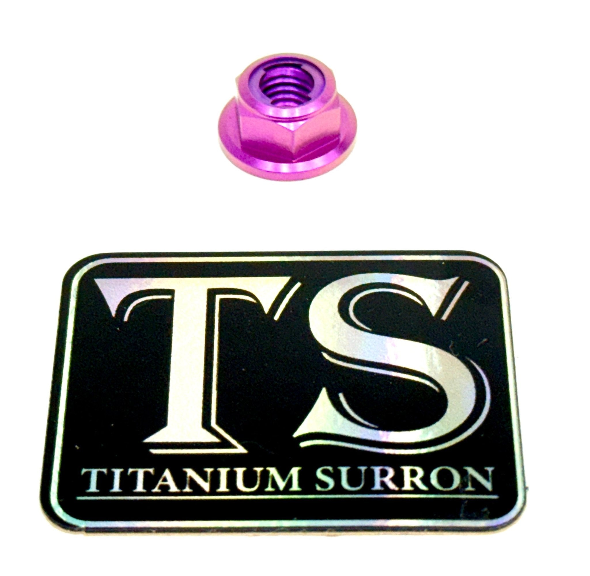 Titanium Lock M8 Nut - M8x1.25 - Riot Racing