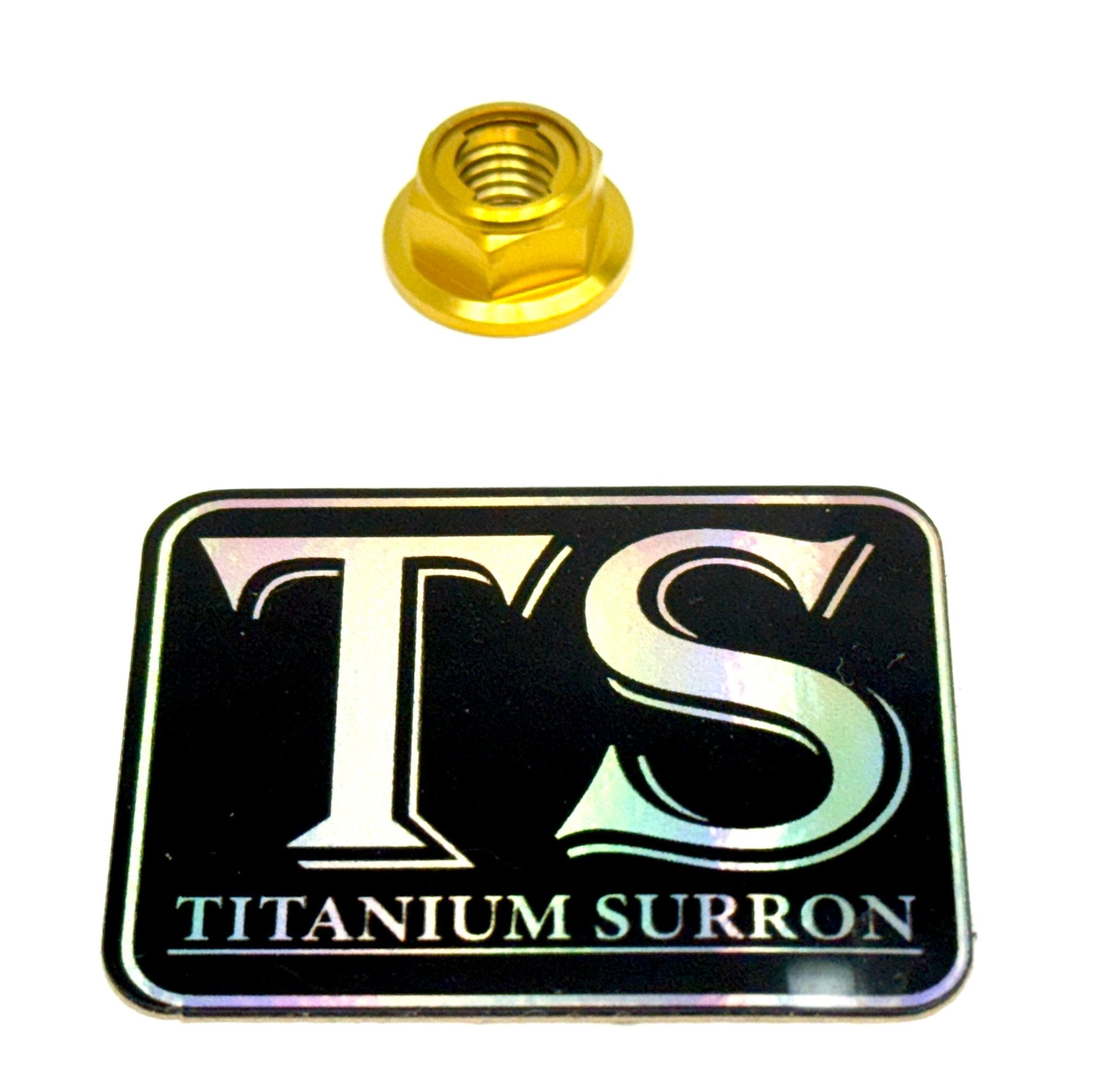 Titanium Lock M8 Nut - M8x1.25 - Riot Racing