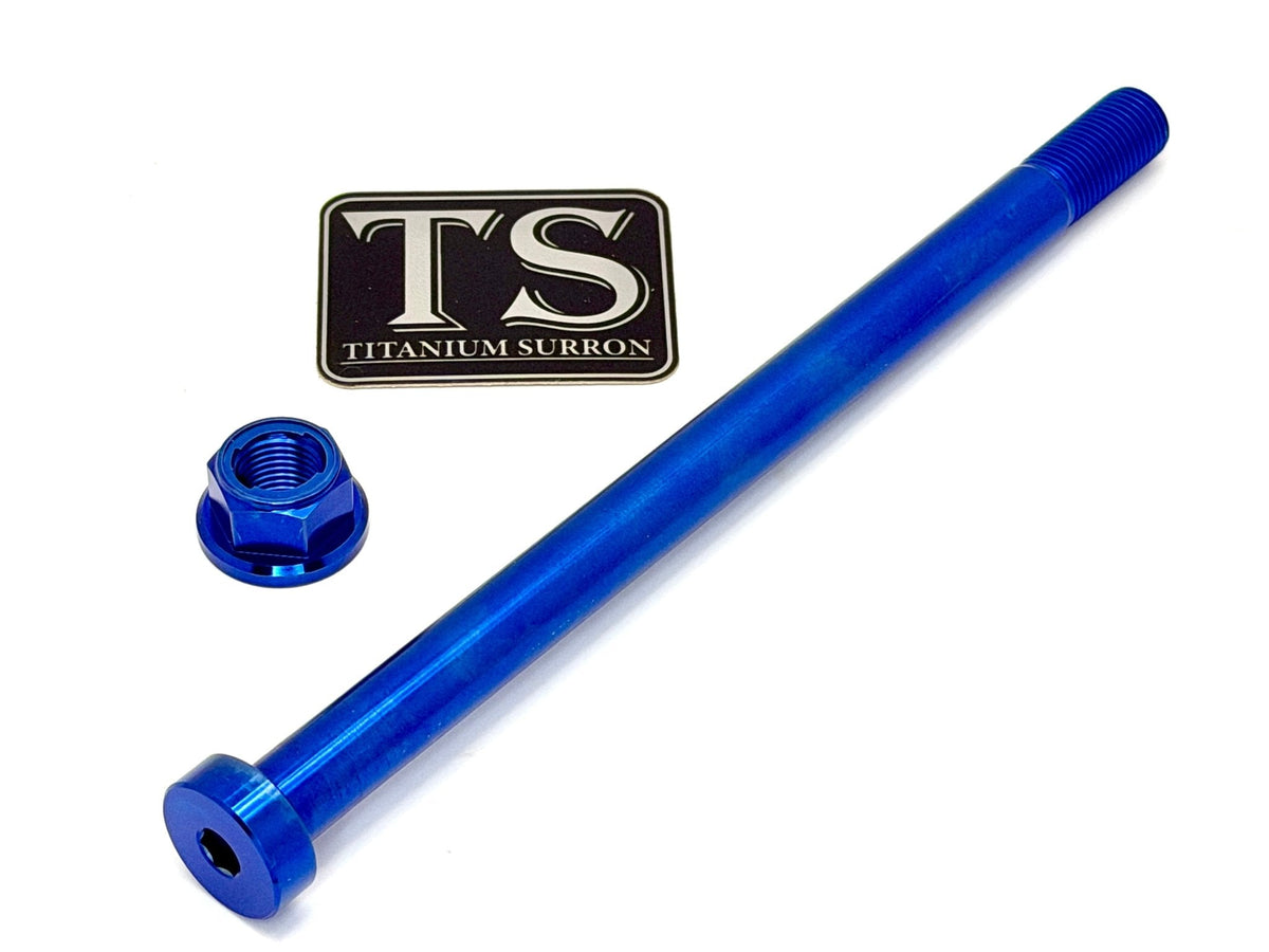 Titanium Rear Axle and Nut - Surron LBX Titanium Surron