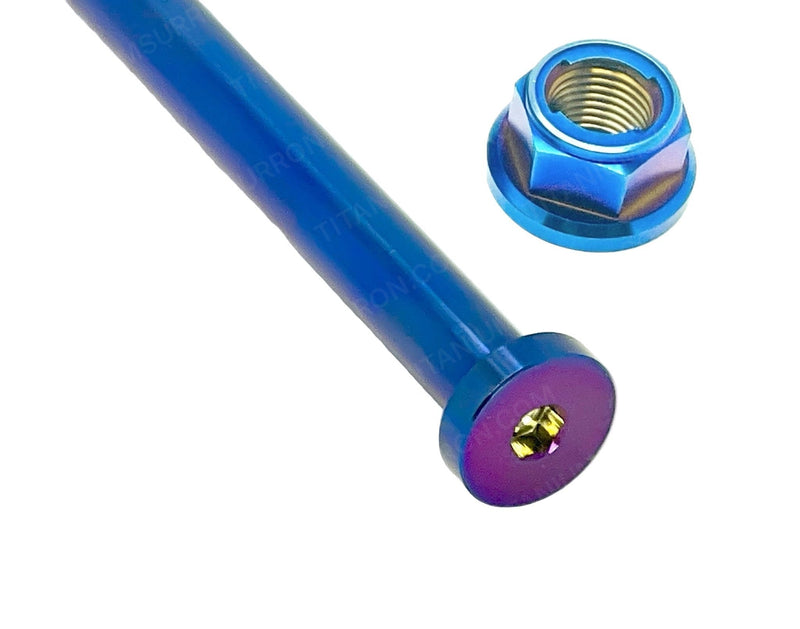 Titanium Rear Axle and Nut - Surron LBX Titanium Surron