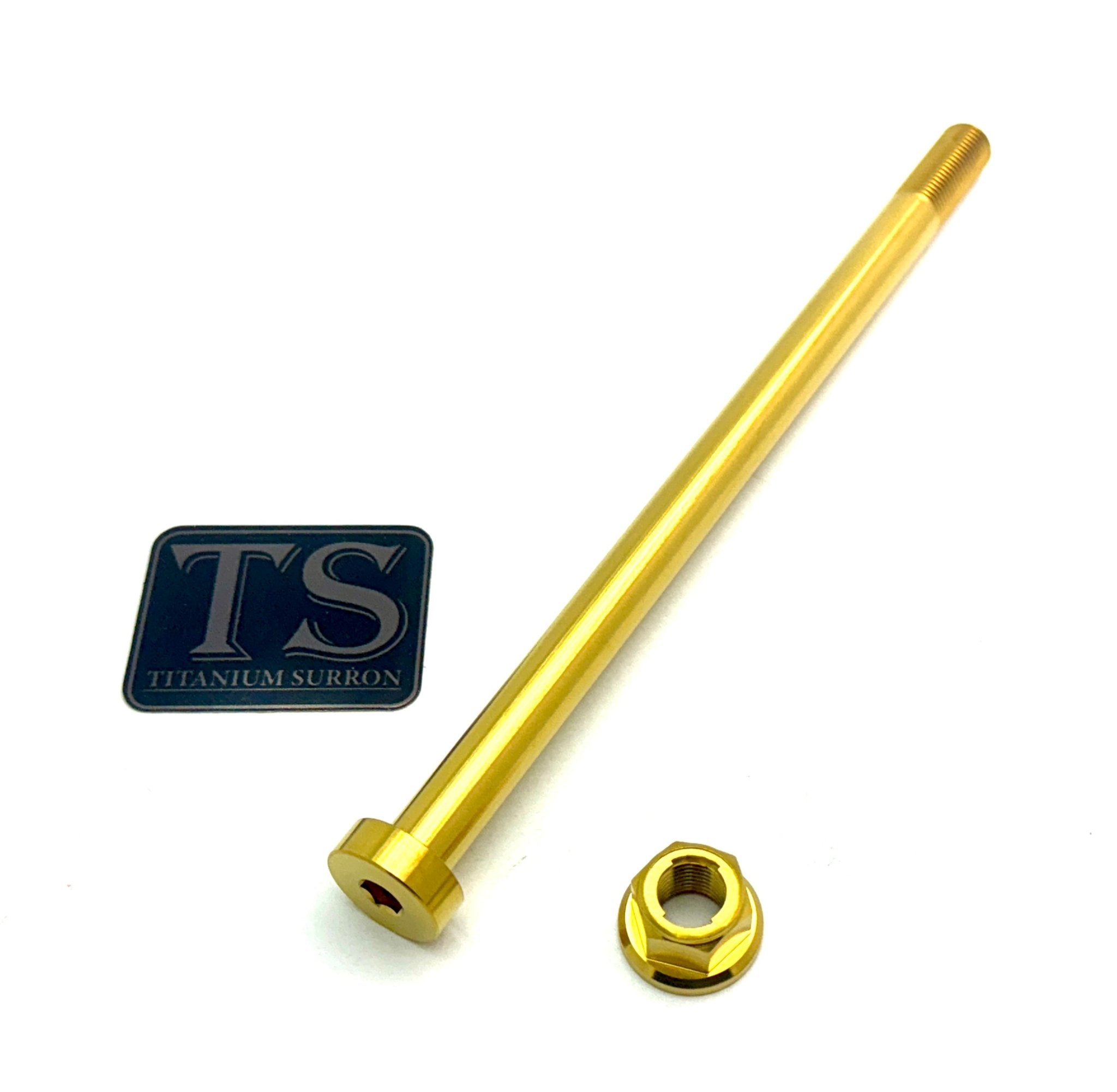 Titanium Rear Axle and Nut - Talaria - Riot Racing