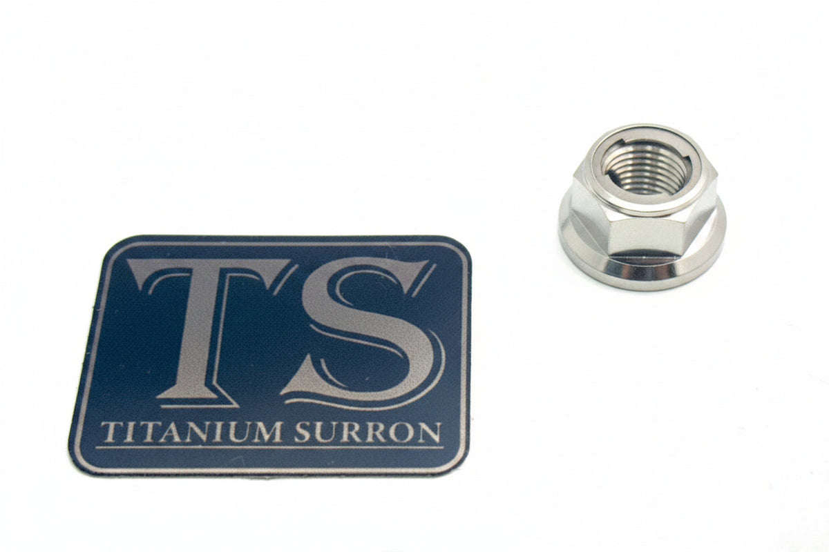 Titanium Rear Axle Nut - E-Moto Titanium Surron