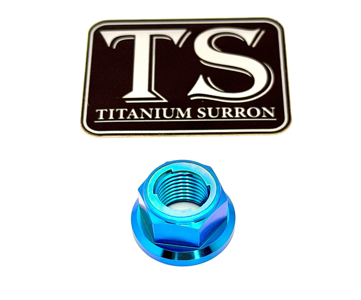 Titanium Rear Axle Nut - E-Moto Titanium Surron