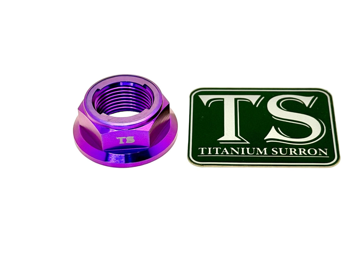Titanium Rear Axle Nut - E-Moto Titanium Surron