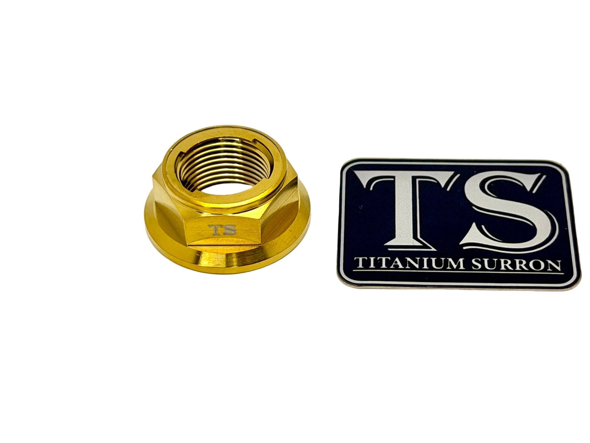 Titanium Rear Axle Nut - E-Moto Titanium Surron