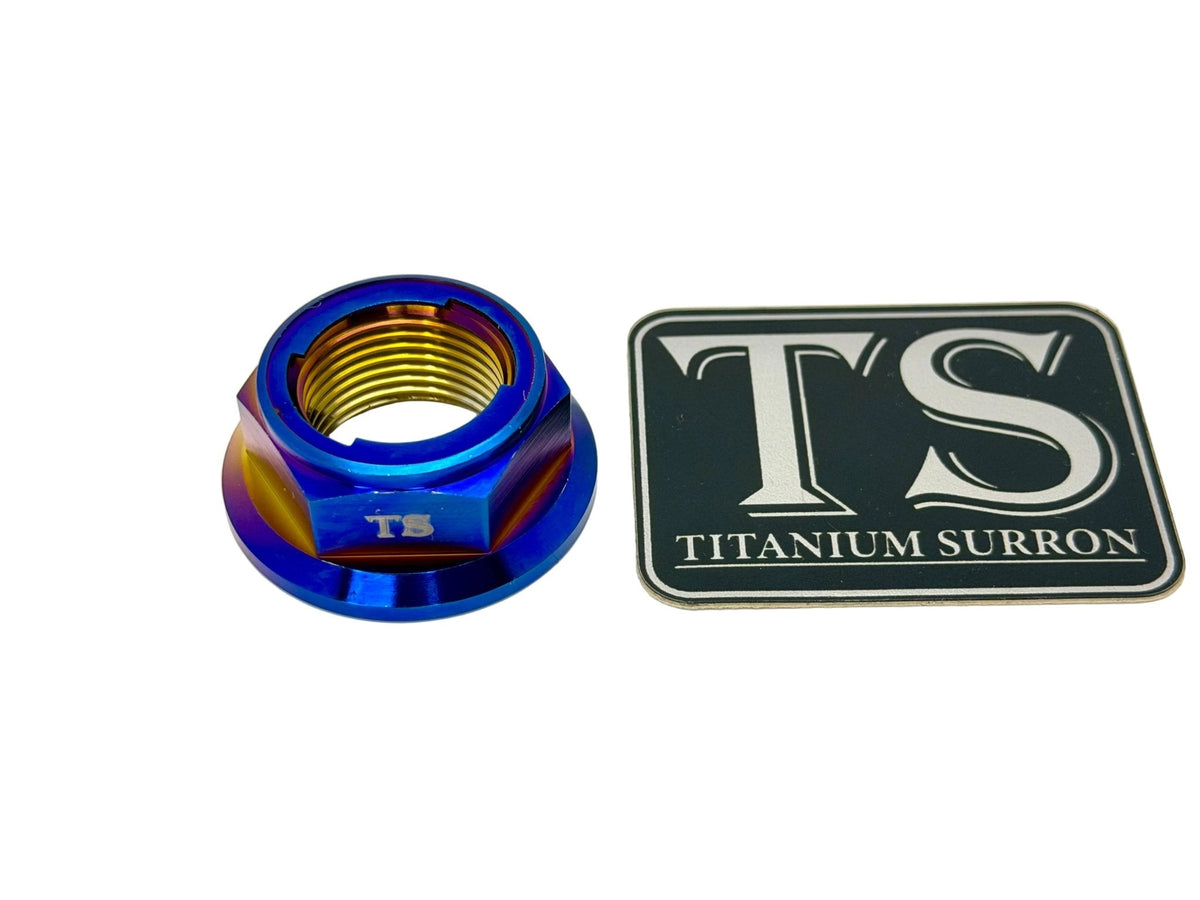 Titanium Rear Axle Nut - E-Moto Titanium Surron