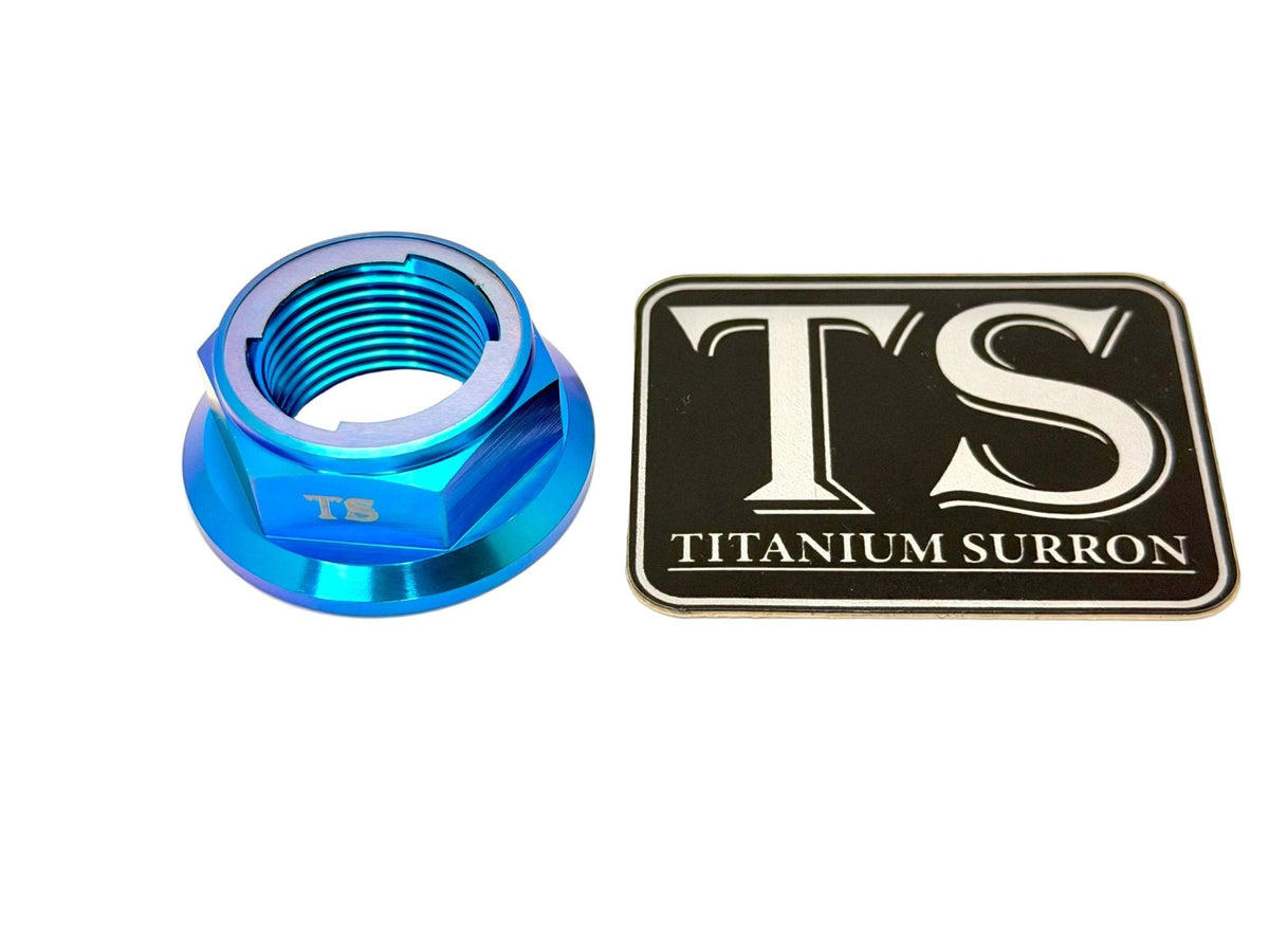 Titanium Rear Axle Nut - E-Moto Titanium Surron