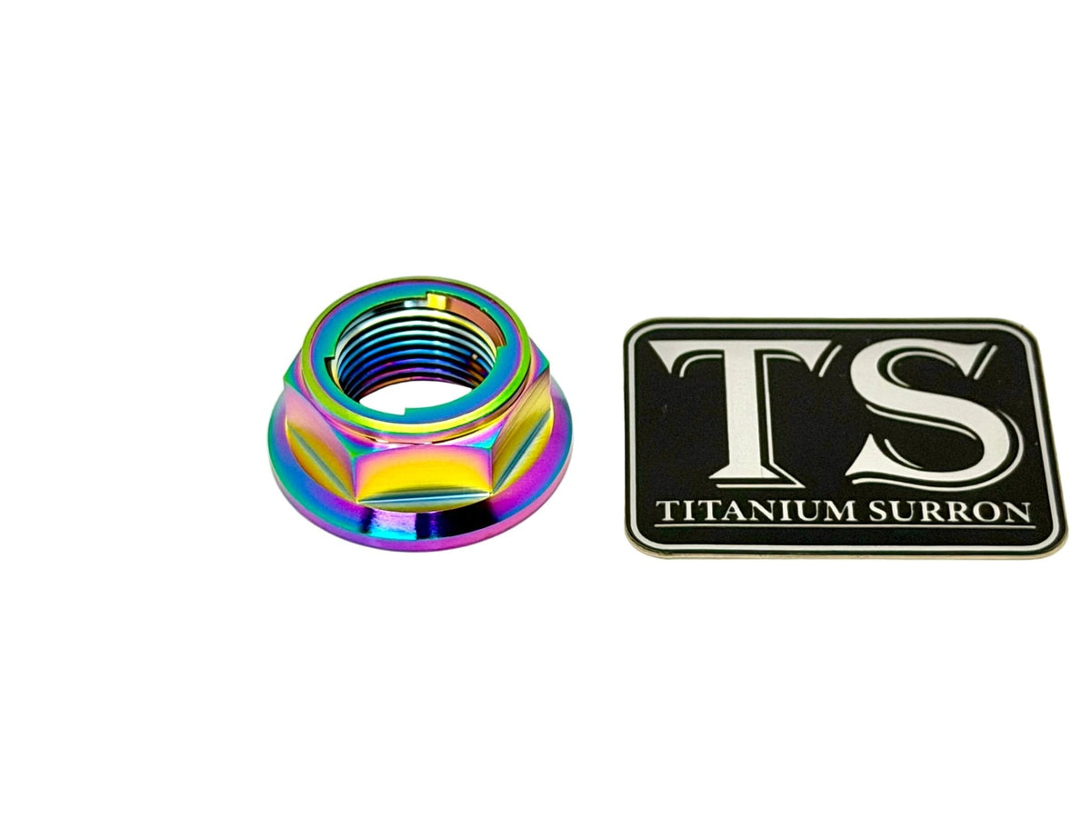 Titanium Rear Axle Nut - E-Moto Titanium Surron