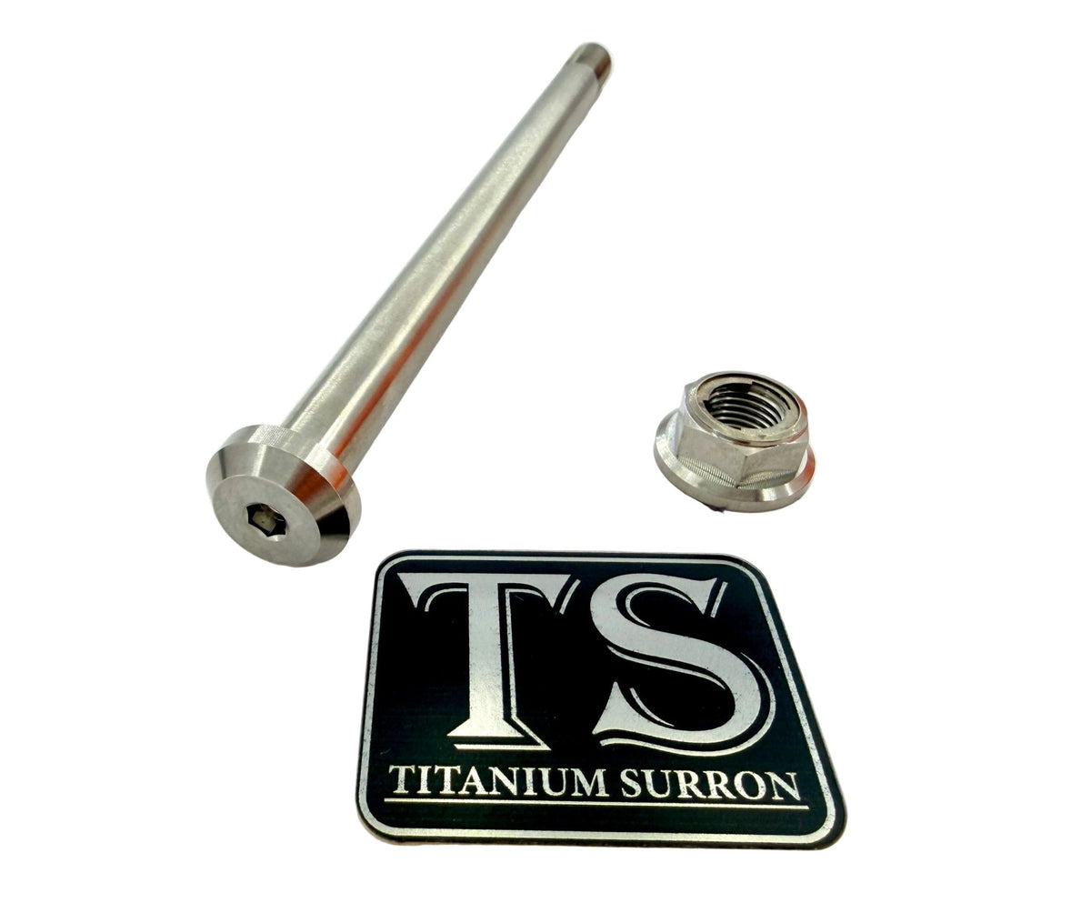 Titanium Rear Axle/ Nut - E-Ride Pro (all models) Titanium Surron