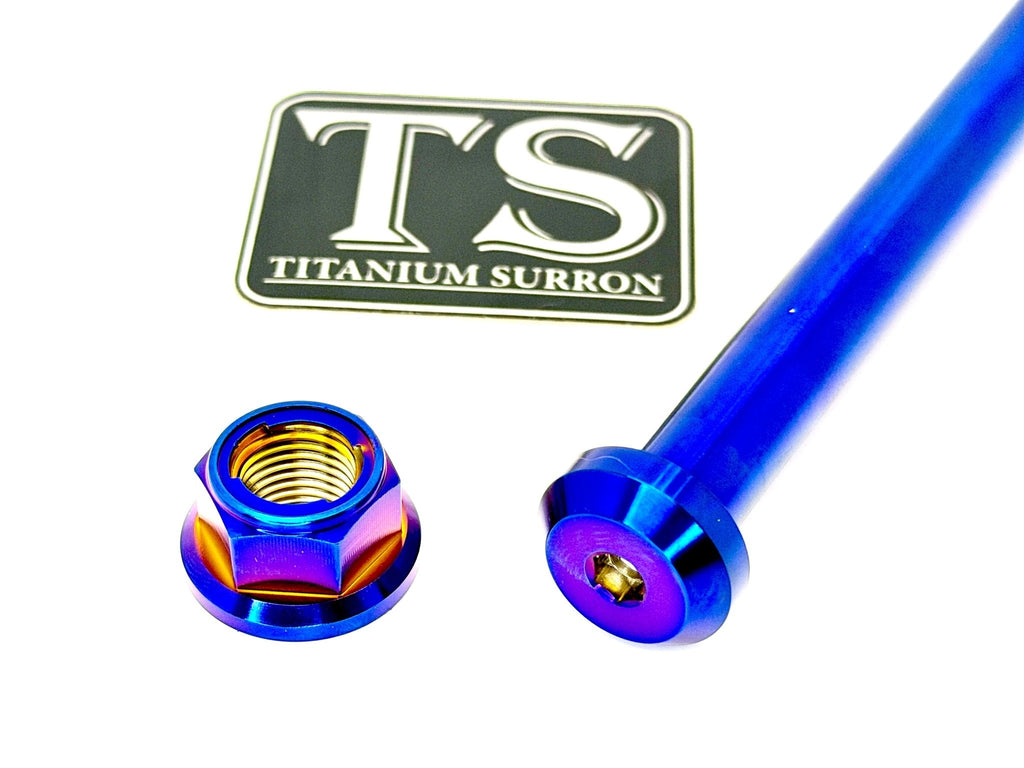 Titanium Rear Axle/ Nut - E-Ride Pro (all models) Titanium Surron