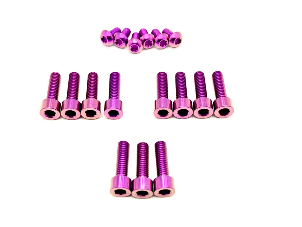 Titanium RFloXa Hawk 35 Pro and Max Fork Bolt Kits (21 pcs) Titanium Surron