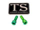Titanium Surron Ultra Bee Headlight Bracket bolts by Prickly for Baja Squadron Titanium Surron