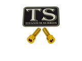 Titanium Surron Ultra Bee Headlight Bracket bolts by Prickly for Baja Squadron Titanium Surron