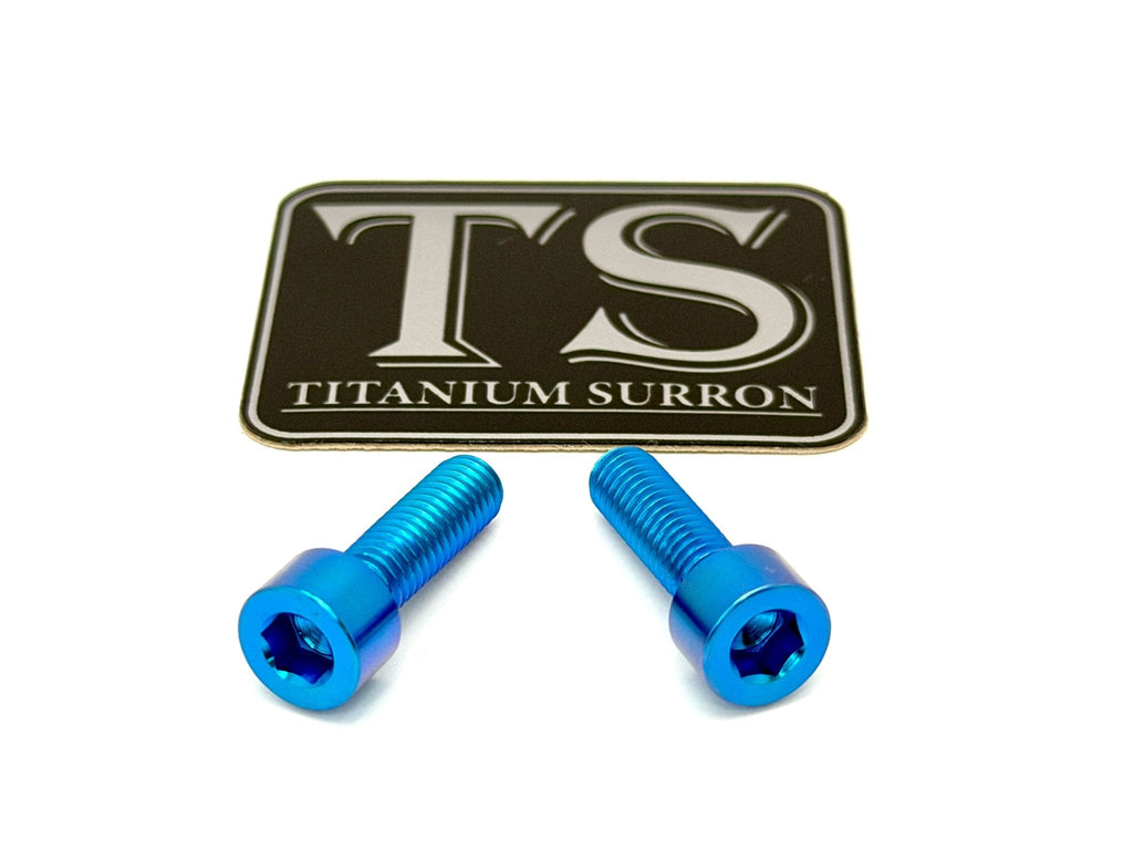 Titanium Surron Ultra Bee Headlight Bracket bolts by Prickly for Baja Squadron Titanium Surron