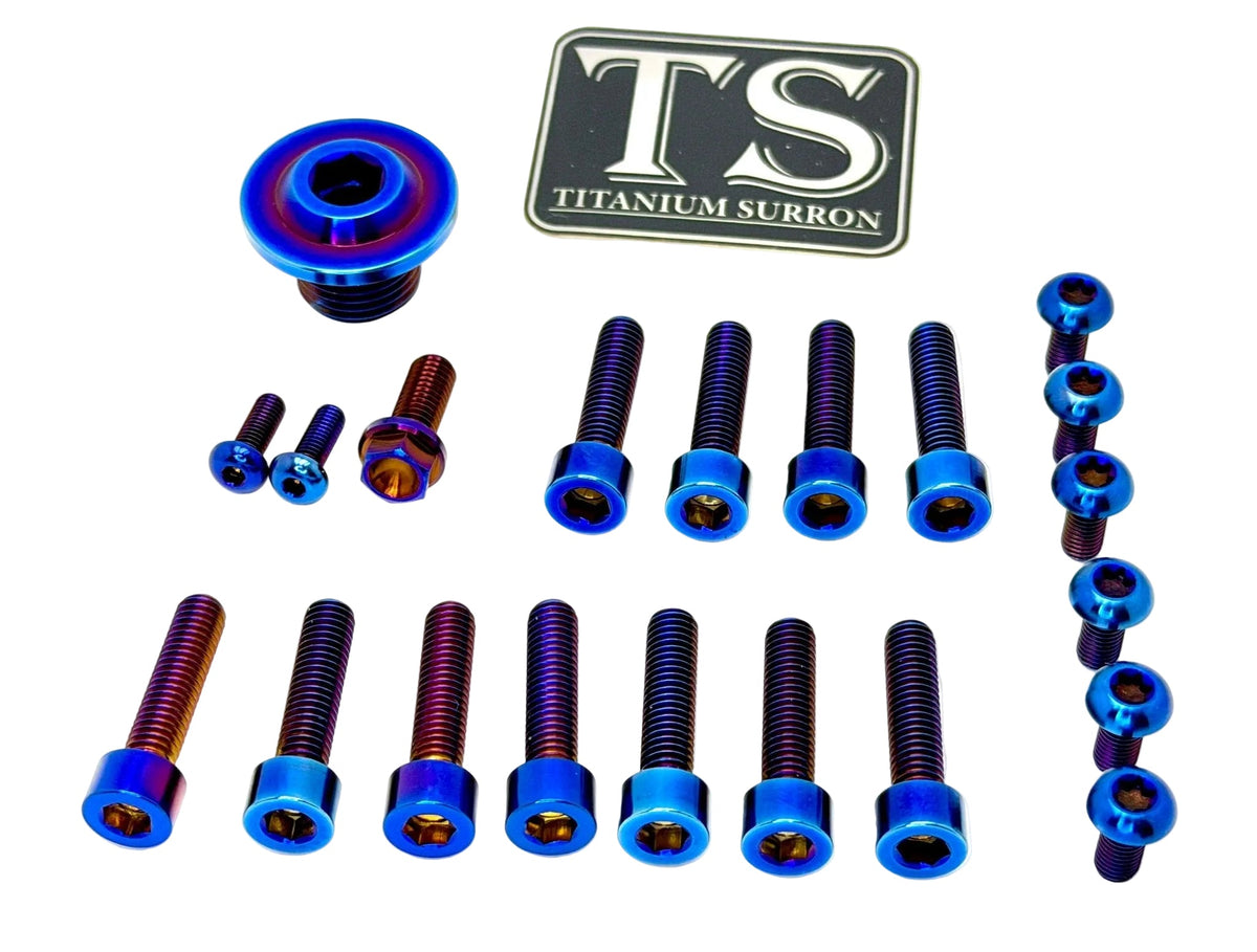 Titanium Surron Ultra Bee OEM Fork Bolt Kit Titanium Surron