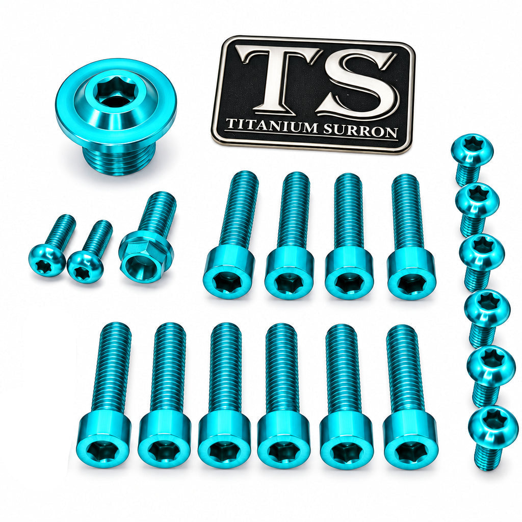 Titanium Surron Ultra Bee OEM Fork Bolt Kit Titanium Surron