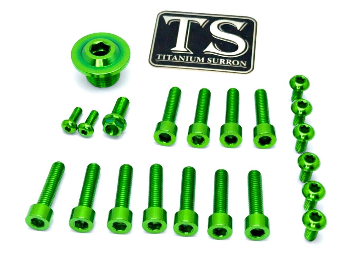 Titanium Surron Ultra Bee OEM Fork Bolt Kit Titanium Surron