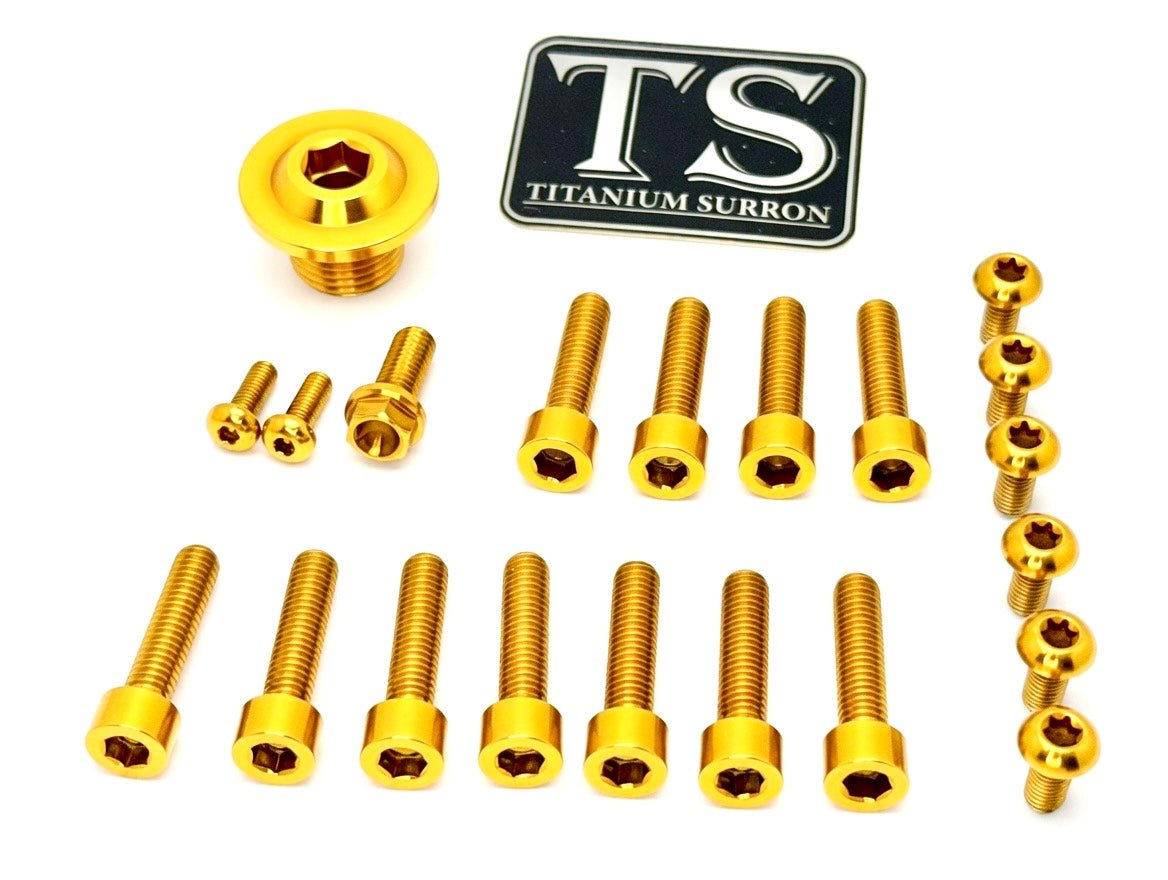 Titanium Surron Ultra Bee OEM Fork Bolt Kit Titanium Surron